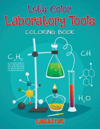 Book Let's Color Laboratory Tools Coloring Book Creative