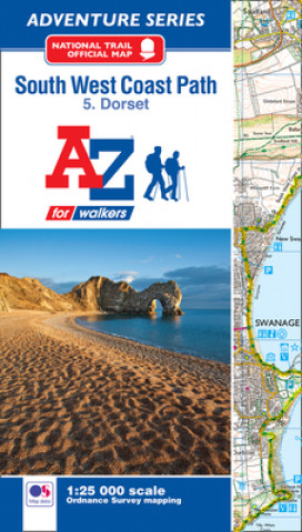 Knjiga SW Coast Path Dorset Adventure Atlas 