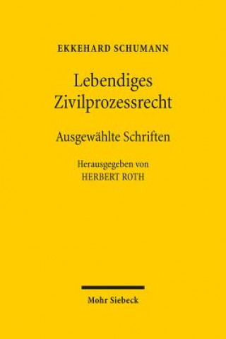 Buch Lebendiges Zivilprozessrecht Ekkehard Schumann