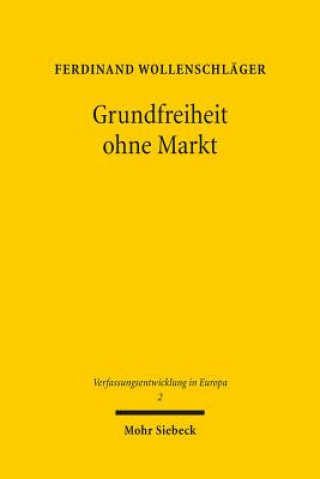 Kniha Grundfreiheit ohne Markt Ferdinand Wollenschläger