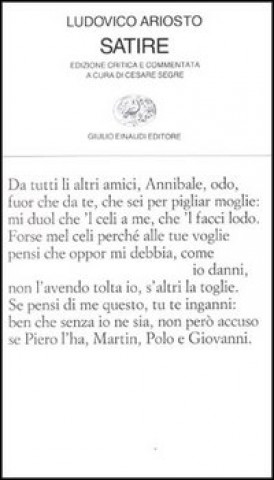 Kniha Satire Ludovico Ariosto