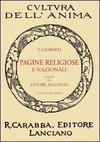 Kniha Pagine religiose e nazionali Vincenzo Gioberti