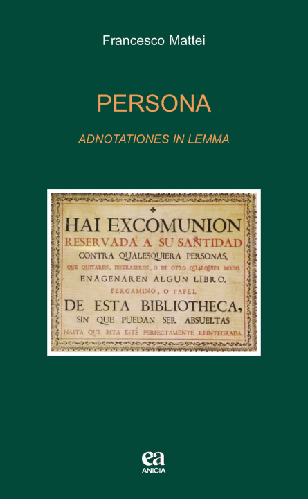 Knjiga Persona. Adnotationes in lemma Francesco Mattei