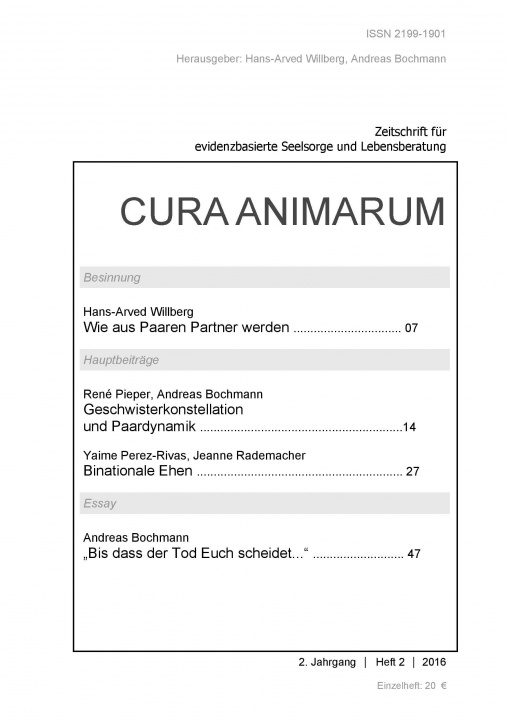 Kniha Cura animarum (2016) 2 Hans-Arved Willberg