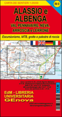 Książka Im9 valli Neva, Pennavaire, Arroscia e Lerrone. Carta dei sentieri di Liguria Stefano Tarantino