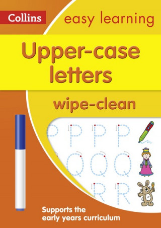 Book Upper Case Letters Age 3-5 Wipe Clean Activity Book Collins Easy Learning