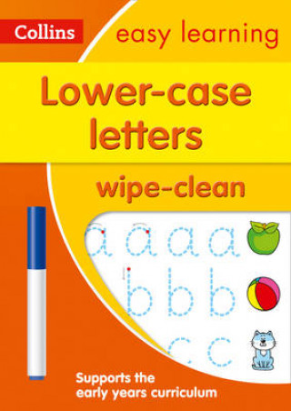 Carte Lower Case Letters Age 3-5 Wipe Clean Activity Book Collins Easy Learning