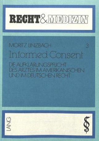 Buch Informed Consent Moritz Linzbach