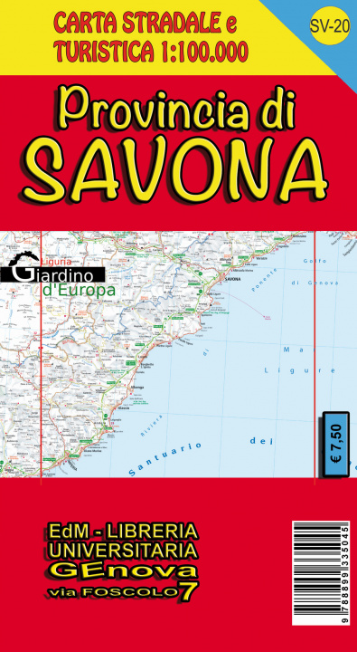 Carte Provincia di Savona. Carta stradale e turistica 1:100.000 Stefano Tarantino