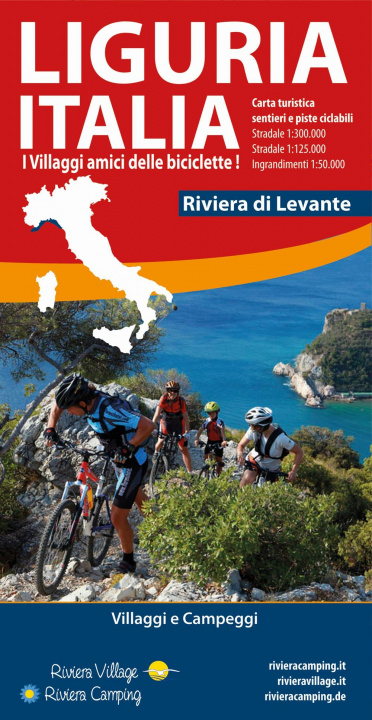 Книга Liguria Italia riviera di Levante. Carta turistica, sentieri e piste ciclabili Stefano Tarantino