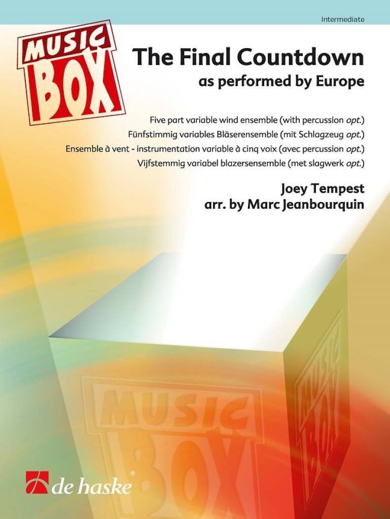 Livro The Final Countdown. Wind Ensemble Joey Tempest