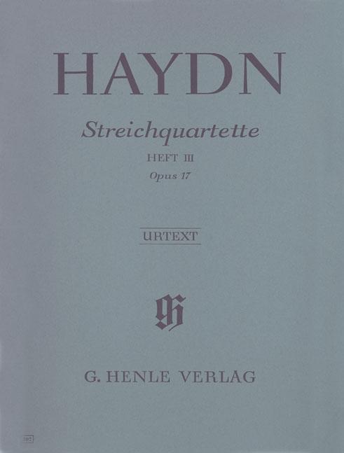 Könyv Streichquartette Heft III op. 17 Joseph Haydn