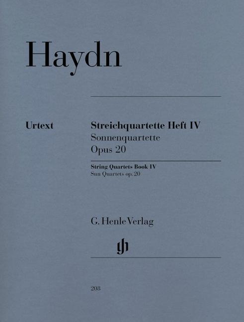 Kniha Streichquartette Heft IV op. 20 Joseph Haydn