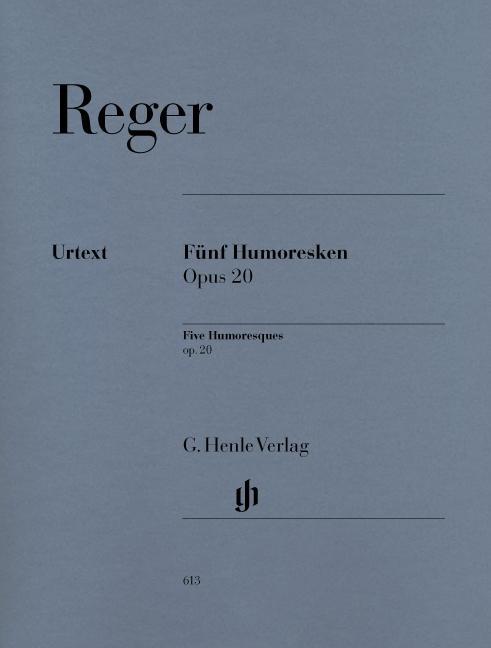 Kniha Fünf Humoresken für Klavier op. 20 Max Reger