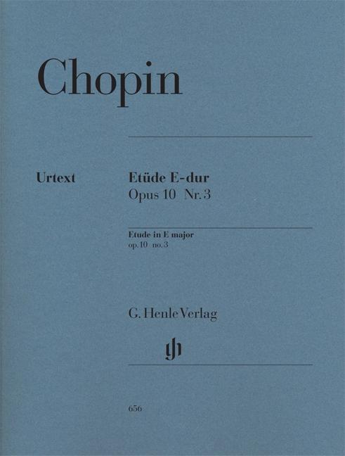 Carte Etüde E-dur op. 10,3 Frédéric Chopin