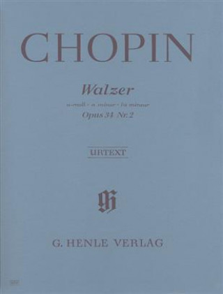 Kniha Walzer a-moll op. 34,2 Frédéric Chopin