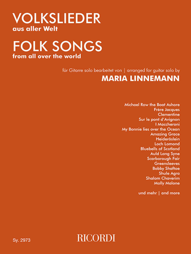 Boek Volkslieder MARIA LINNEMANN