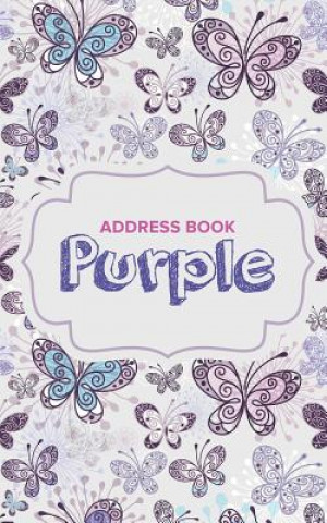 Knjiga Address Book Purple Journals R Us