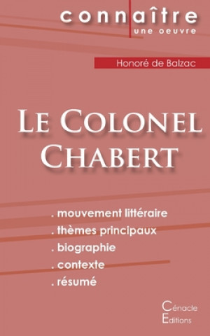 Carte Fiche de lecture Le Colonel Chabert de Balzac (Analyse litteraire de reference et resume complet) Honor  de Balzac