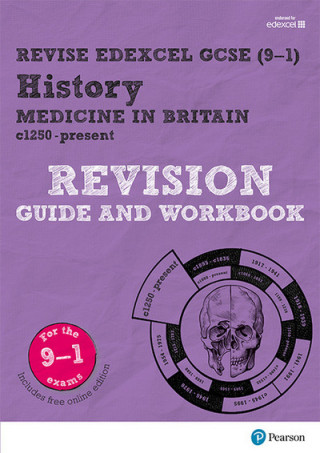 Carte Pearson REVISE Edexcel GCSE History Medicine in Britain Revision Guide and Workbook inc online edition and quizzes - 2023 and 2024 exams Kirsty Taylor