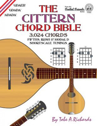 Kniha The Cittern Chord Bible: Fifths, Irish and Modal D Shortscale Tunings 3,024 Chords Tobe A. Richards