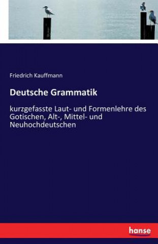 Kniha Deutsche Grammatik Friedrich Kauffmann