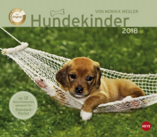 Kalendarz/Pamiętnik Wegler Hundekinder Maxi Postkartenkalender - Kalender 2018 