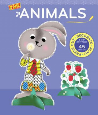 Boek Make It Now!: Animals: Press Out and Play Geraldine Cosneau