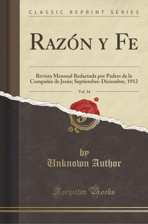 Buch Razón y Fe, Vol. 34 Unknown Author