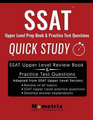 Knjiga SSAT UPPER LEVEL PREP BK Ssat Study Guide Team