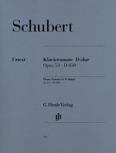 Carte Klaviersonate D-dur op. 53 D 850 Franz Schubert