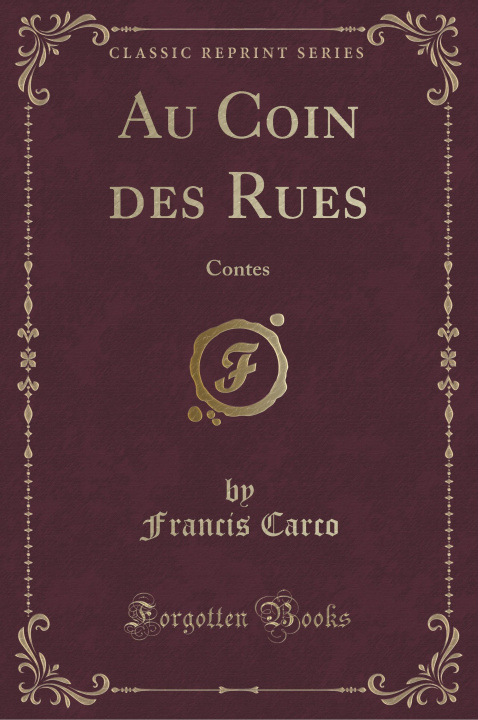 Carte Au Coin des Rues Francis Carco