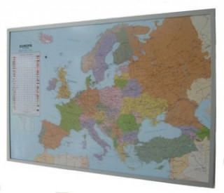 Játék Politische Europakarte auf Kork-Pinnwand 