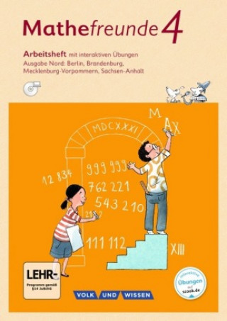 Kniha Mathefreunde 4. Schuljahr - Nord - Arbeitsheft mit interaktiven Übungen auf scook.de Kathrin Fiedler