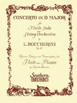Carte CONCERTO IN D MAJOR OP 27 Luigi Boccherini