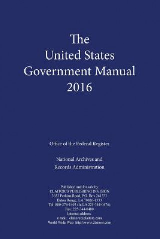 Книга United States Government Manual (2016) Office of the Federal Register