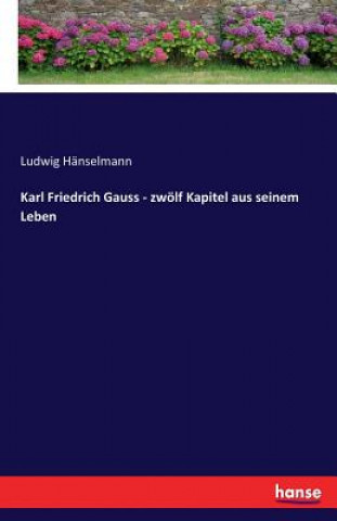 Buch Karl Friedrich Gauss - zwoelf Kapitel aus seinem Leben Ludwig Hänselmann