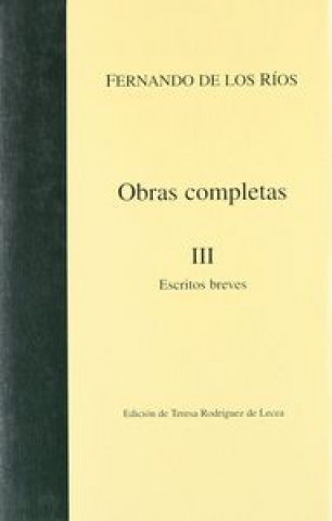 Knjiga Escritos breves RIOS