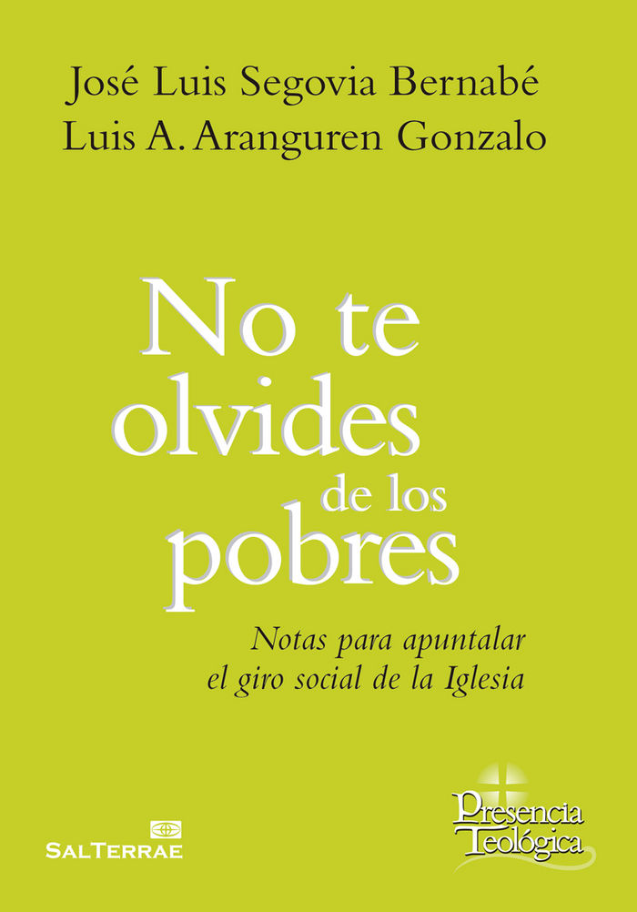 Libro No te olvides de los pobres 