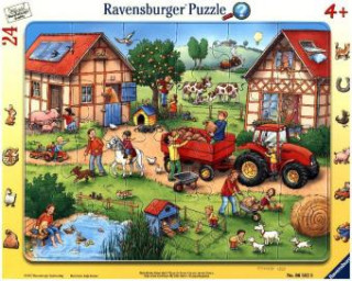 Joc / Jucărie Mein kleiner Bauernhof 24 Teile Rahmenpuzzle 