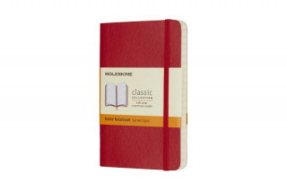 Kniha Moleskine Scarlet Red Pocket Ruled Notebook Soft Moleskine