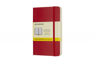 Carte Moleskine Scarlet Red Pocket Squared Notebook Soft Moleskine