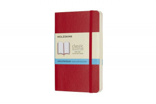 Kalendář/Diář Moleskine Scarlet Red Pocket Dotted Notebook Soft Moleskine
