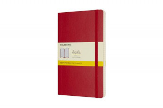 Kniha Moleskine Scarlet Red Large Squared Notebook Soft Moleskine