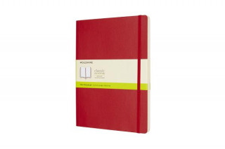Kniha Moleskine Scarlet Red Extra Large Plain Notebook Soft Moleskine