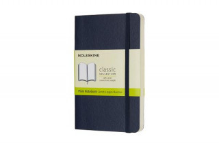 Книга Moleskine Sapphire Blue Pocket Plain Notebook Soft Moleskine