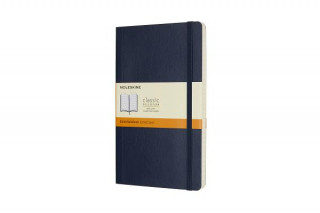 Carte Moleskine Sapphire Blue Large Ruled Notebook Soft Moleskine