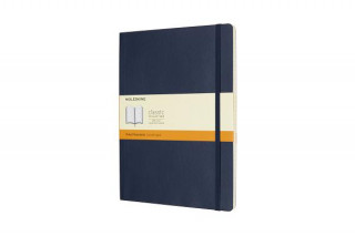Carte Moleskine Sapphire Blue Extra Large Ruled Notebook Soft Moleskine