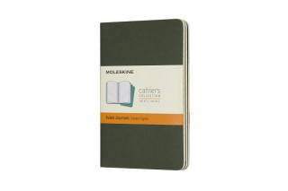 Book Moleskine Myrtle Green Pocket Ruled Cahier Journal (set Of 3) Moleskine