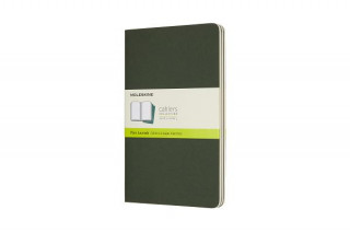 Kniha Moleskine Myrtle Green Large Plain Cahier Journal (set Of 3) Moleskine